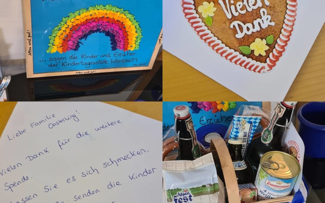 Dank für Coronahilfe